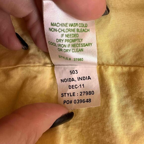 Lilly Pulitzer Girls Yellow Floral Tie Straps Smocked Bodice Dress Size Medium - Picture 5 of 6